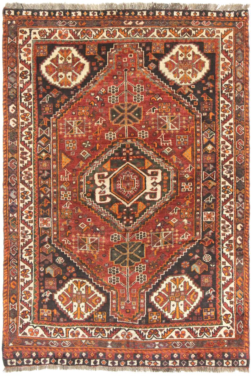 Persisk tæppe Shiraz 169x113 169x113, Persisk tæppe Knyttet i hånden