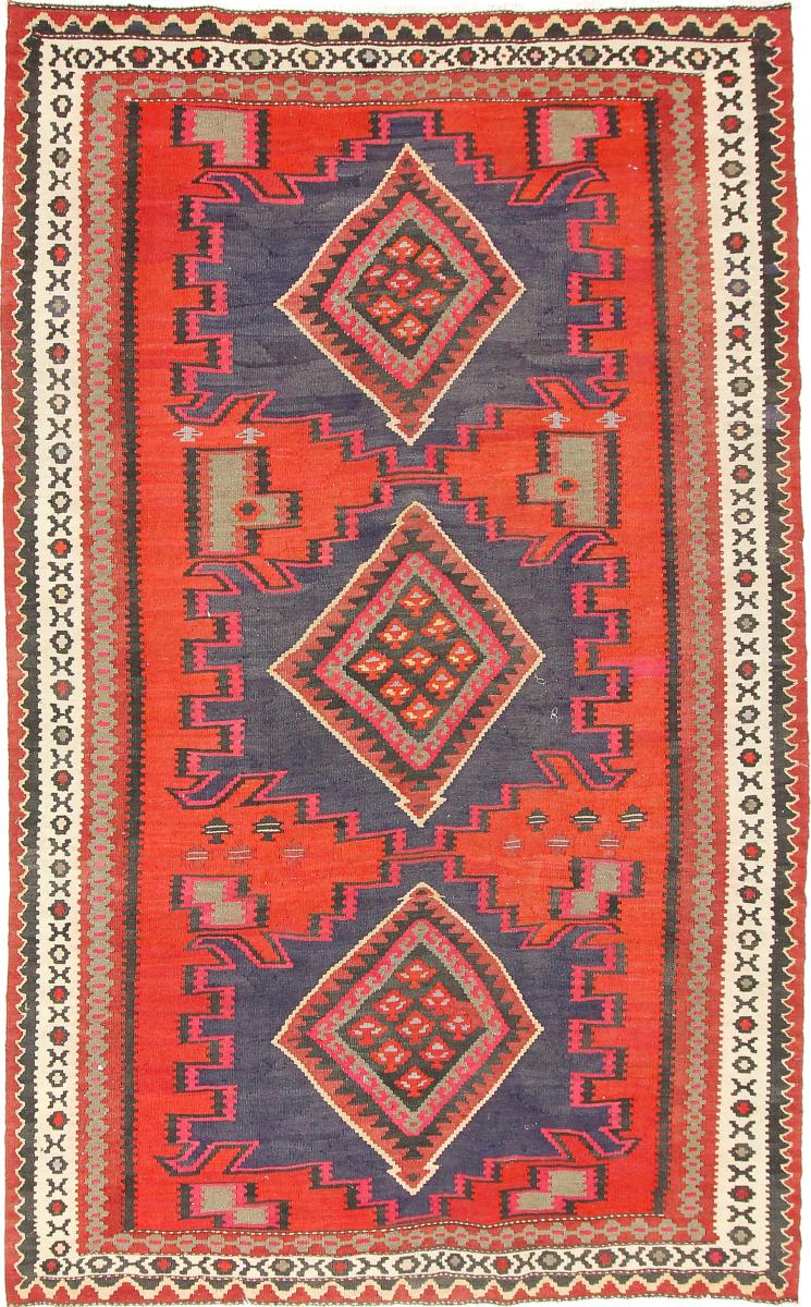 Tapete persa Kilim Fars Azerbaijan Antigo 280x172 280x172, Tapete persa Tecido à mão