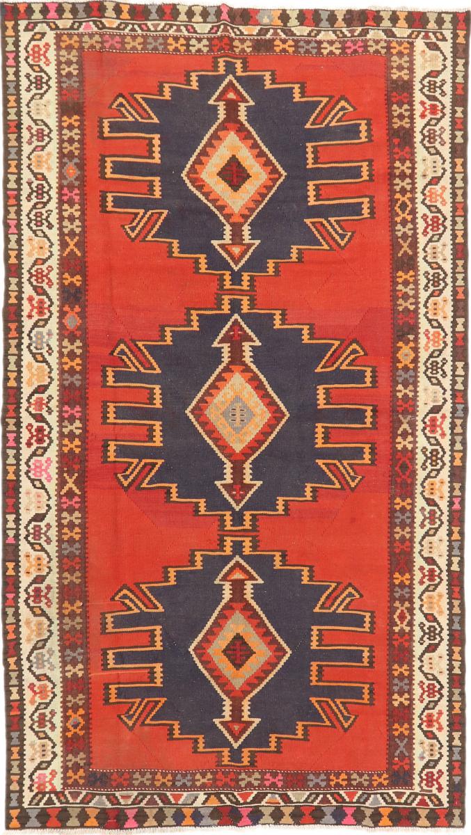 Perzsa szőnyeg Kilim Fars Azerbaijan Antik 9'9"x5'5" 9'9"x5'5", Perzsa szőnyeg szőttesek