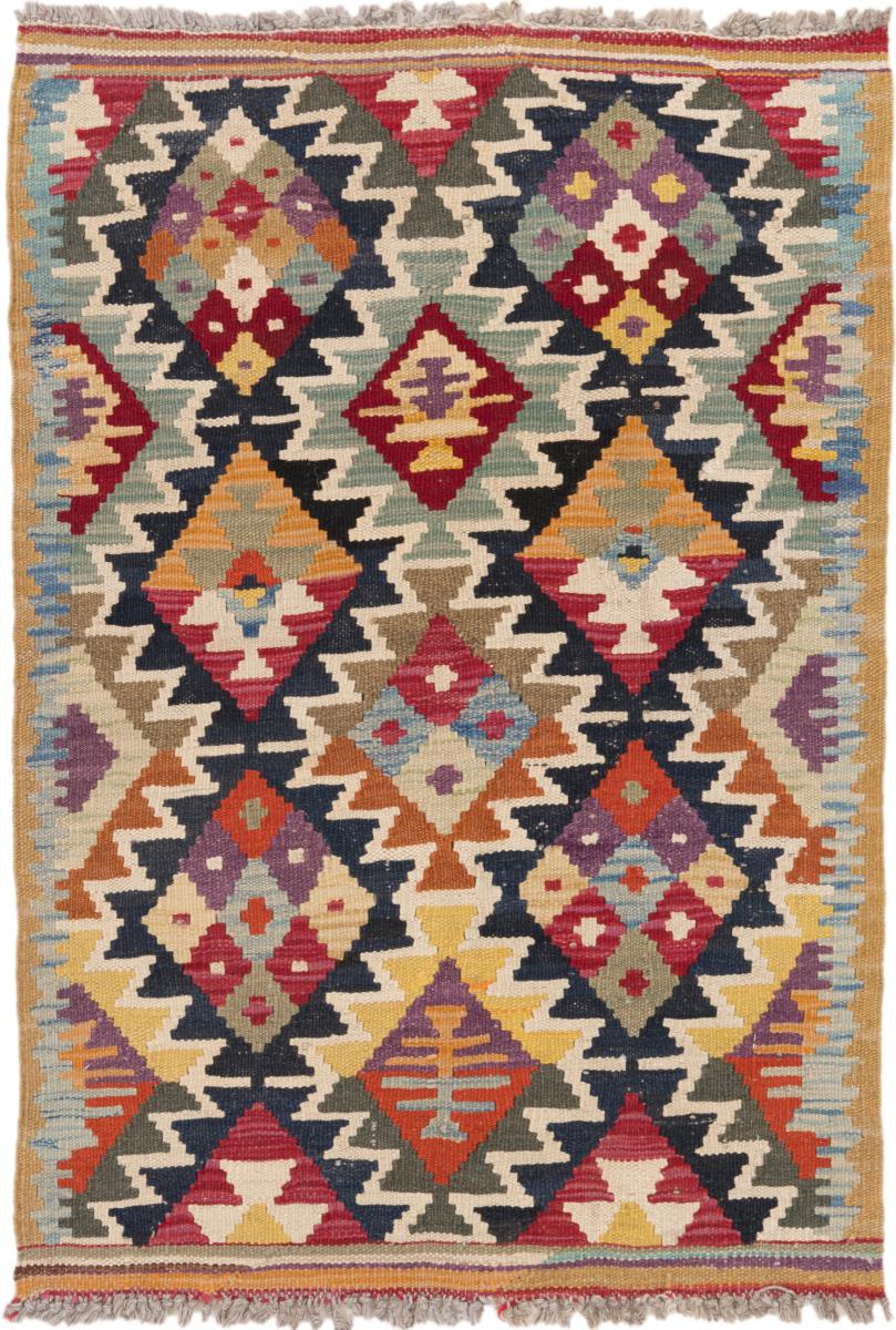 Tapete afegão Kilim Afegão 92x62 92x62, Tapete persa Tecido à mão