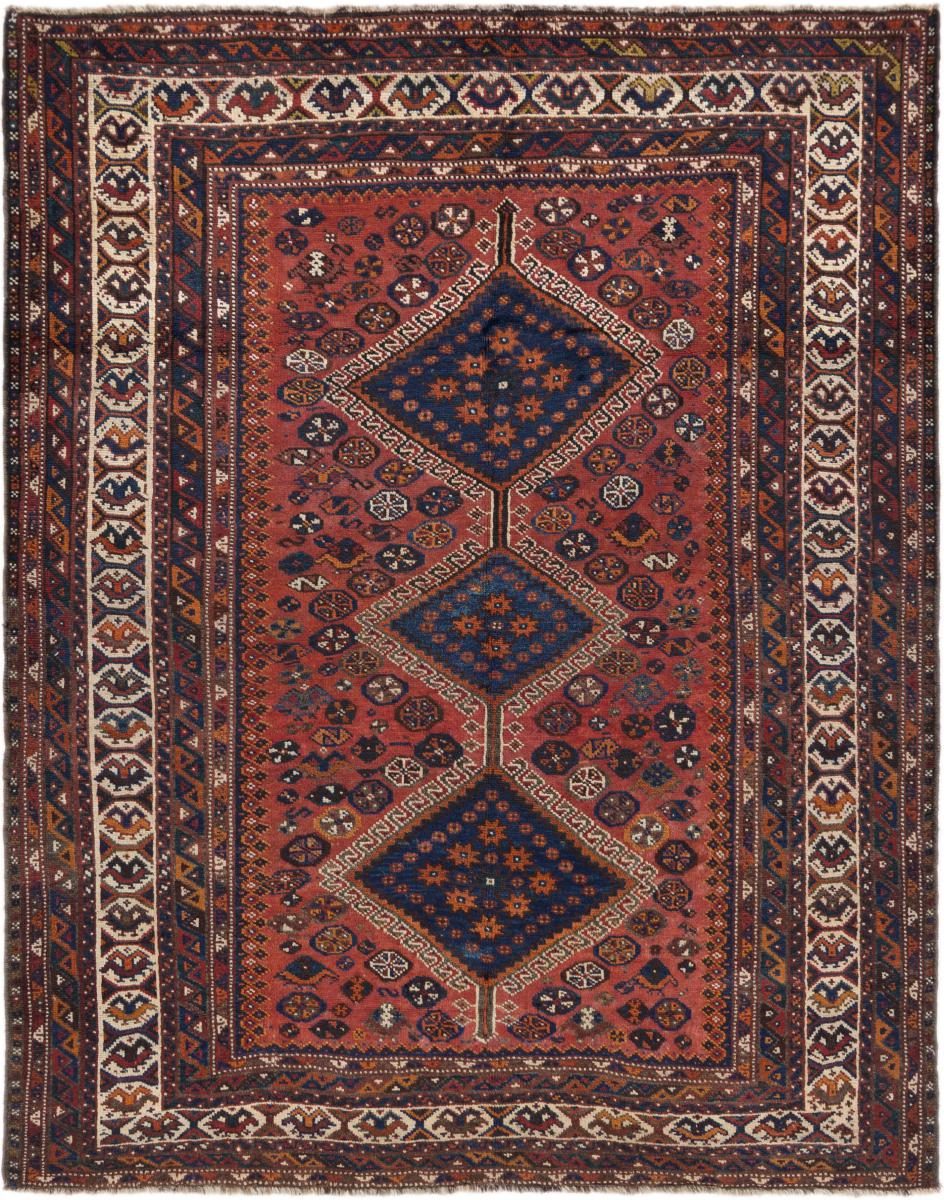 Persian Rug Ghashghai Old 196x155 196x155, Persian Rug Knotted by hand