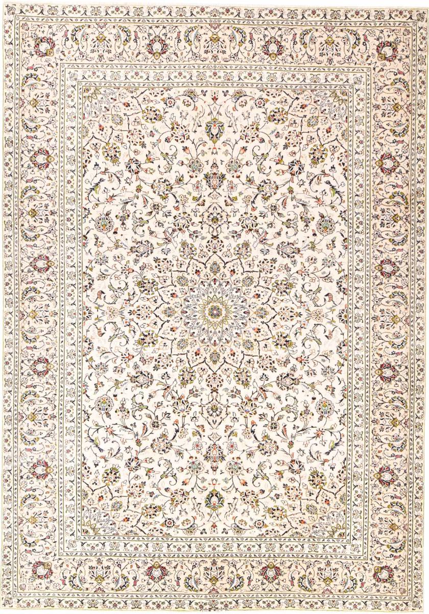Tapis persan Kashan 339x237 339x237, Tapis persan Noué à la main