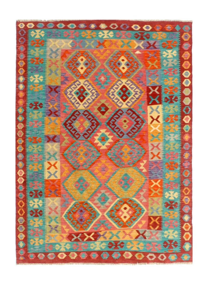Afghan rug Kilim Afghan 8'1"x5'6" 8'1"x5'6", Persian Rug Woven by hand