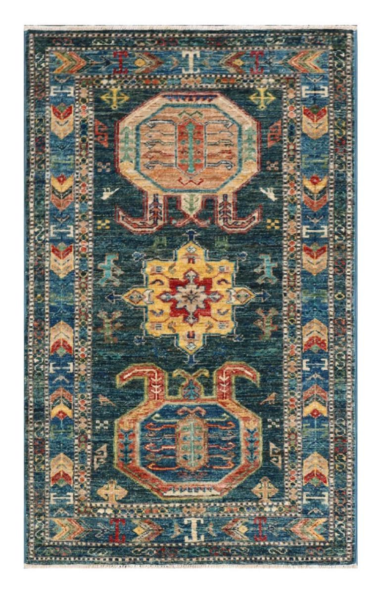 Covor afgan Kazak Ghazni 127x78 127x78, Covor persan Lucrate de mână