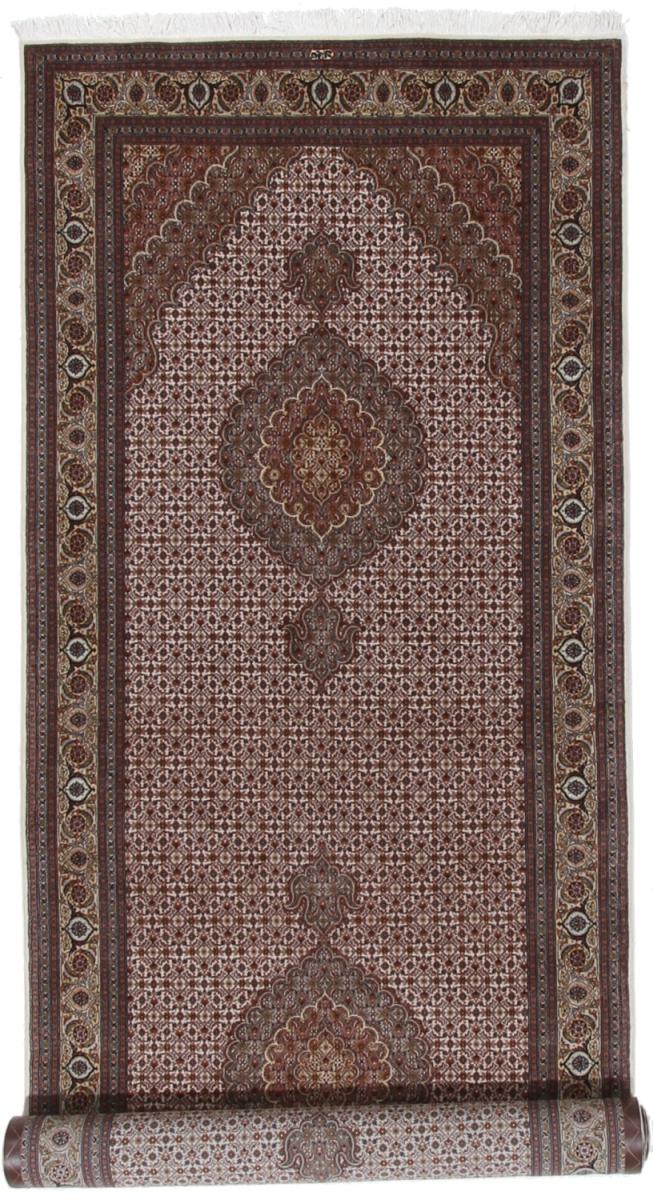 Tapete persa Tabriz Mahi 15'11"x4'8" 15'11"x4'8", Tapete persa Atado à mão