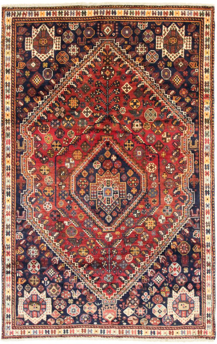 Tapete persa Shiraz 229x147 229x147, Tapete persa Atado à mão