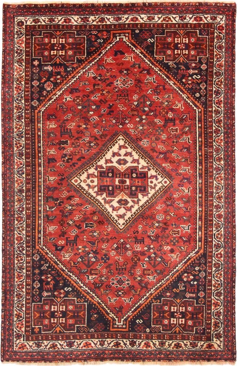 Tapete persa Shiraz 247x165 247x165, Tapete persa Atado à mão