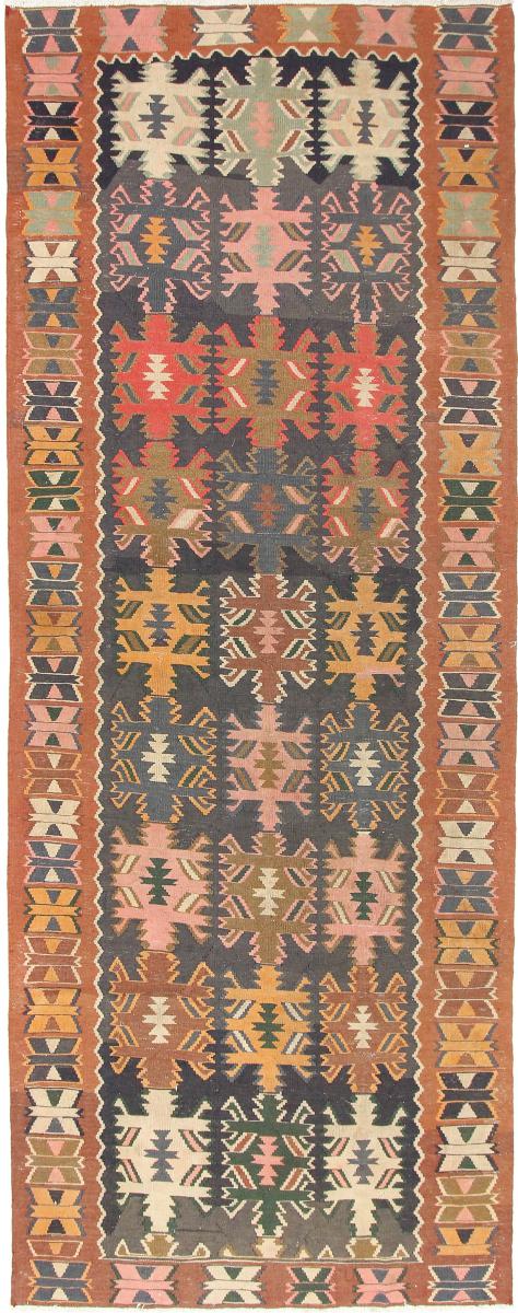 Tapete persa Kilim Fars Azerbaijan Antigo 385x153 385x153, Tapete persa Tecido à mão