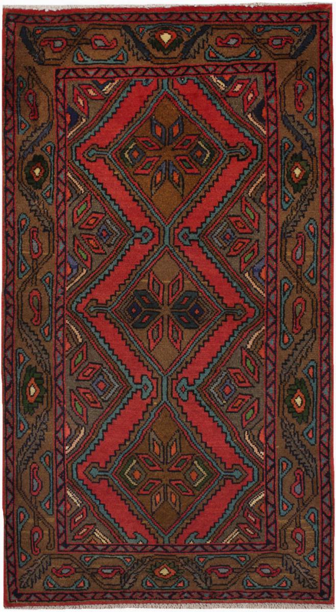 Persisk tæppe Hamadan 133x76 133x76, Persisk tæppe Knyttet i hånden