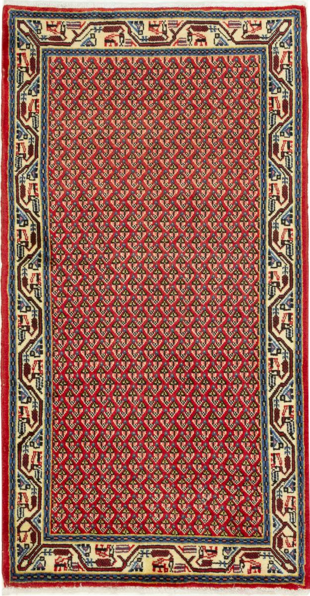 Tapete persa Sarough 123x63 123x63, Tapete persa Atado à mão