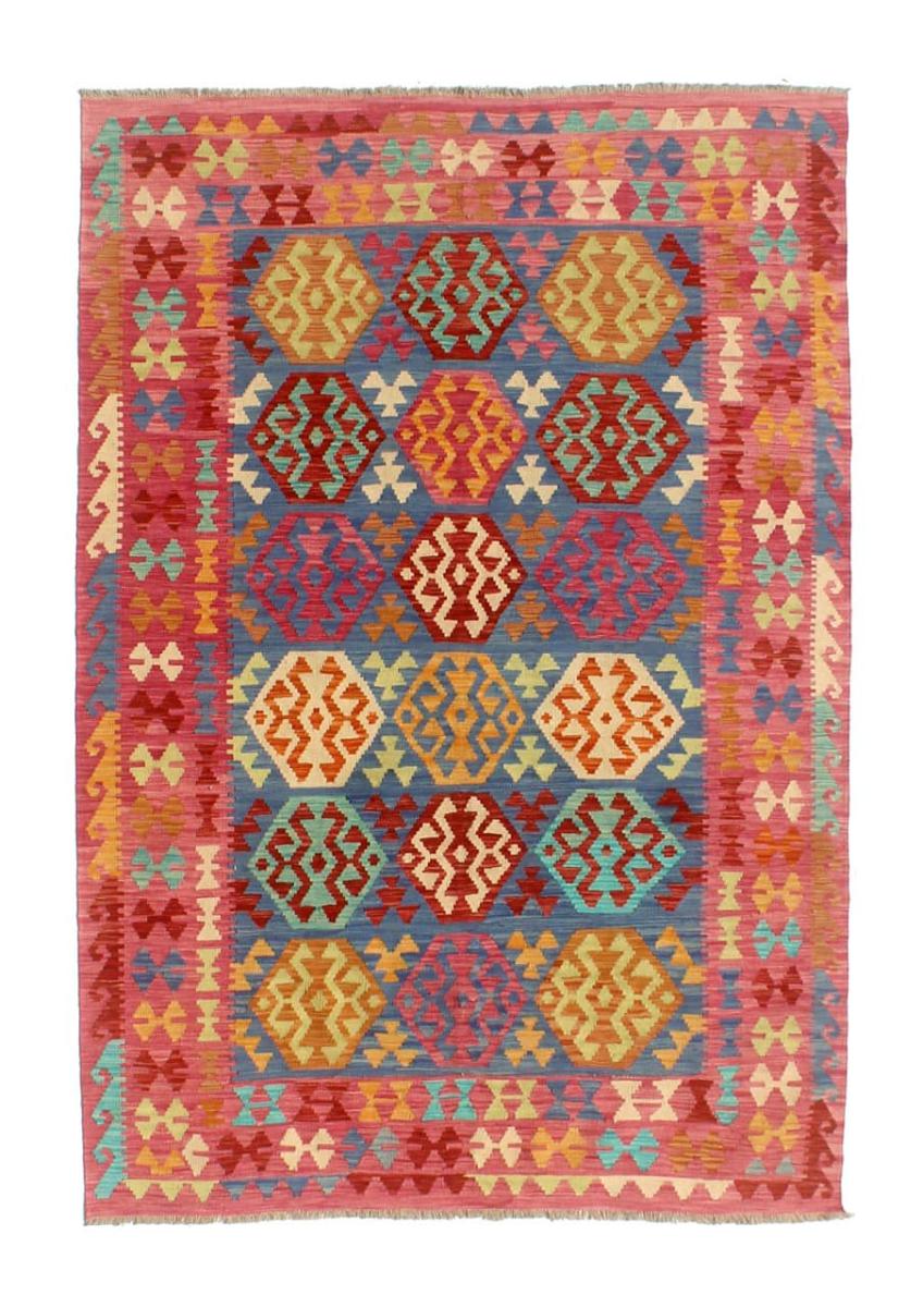 Tappeto Afgano Kilim Afghan 240x165 240x165, Tappeto persiano Tessuto a mano