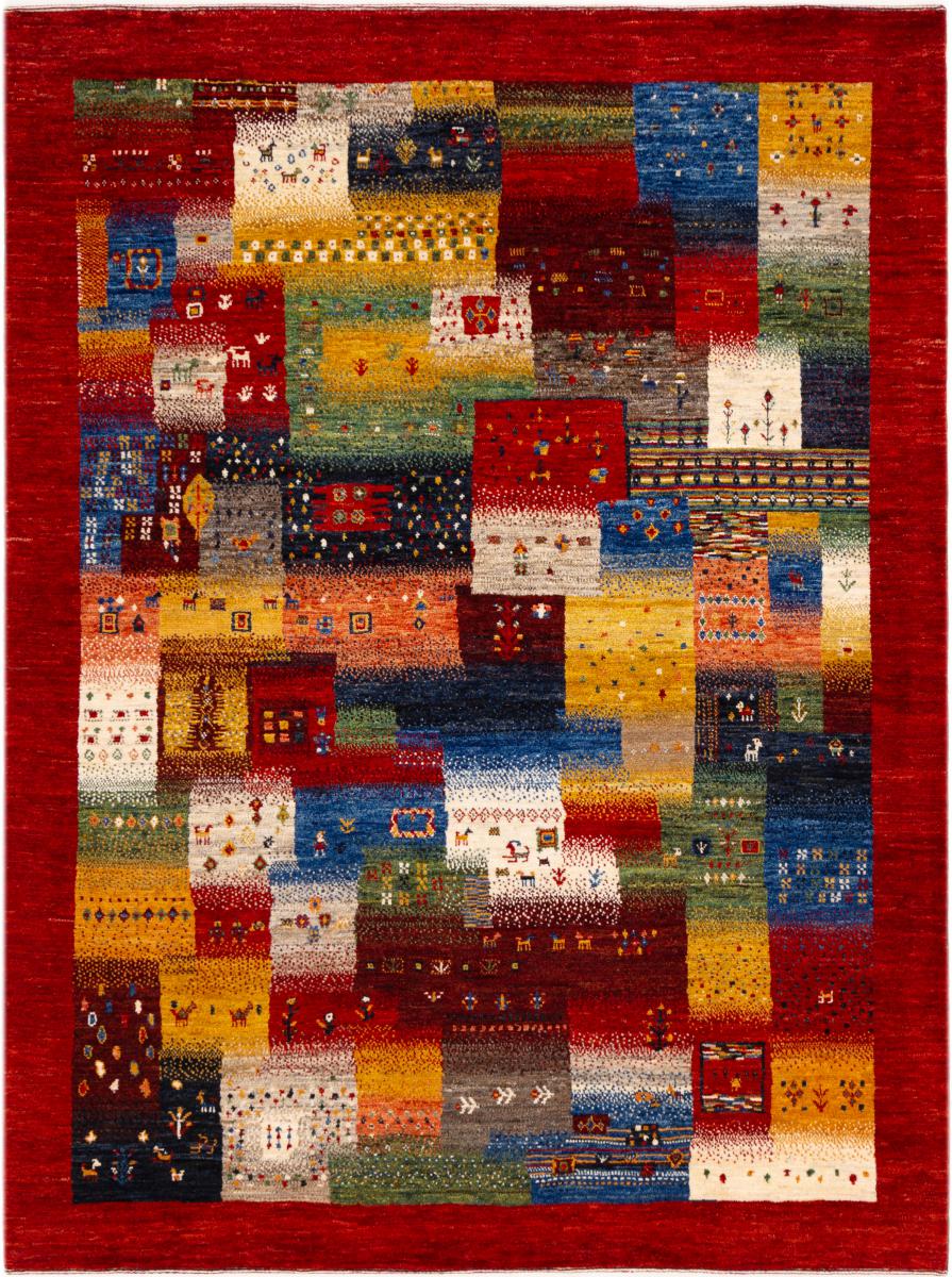 Tapete persa Persa Gabbeh Loribaft Nowbaft 197x151 197x151, Tapete persa Atado à mão