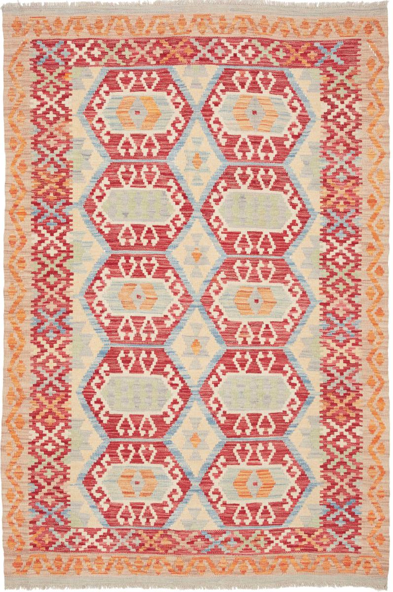 Αφγανικό χαλί Κιλίμ Afghan 188x126 188x126, Περσικό χαλί Οι κόμποι έγιναν με το χέρι