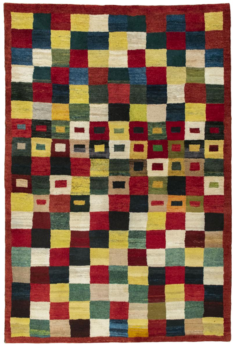Pakistani rug Persian Gabbeh 225x152 225x152, Persian Rug Knotted by hand