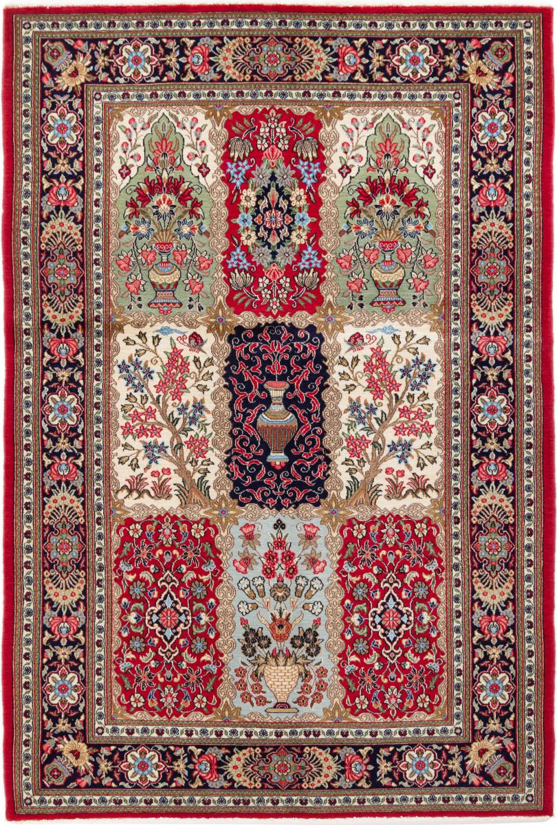 Persian Rug Qum 208x138 208x138, Persian Rug Knotted by hand