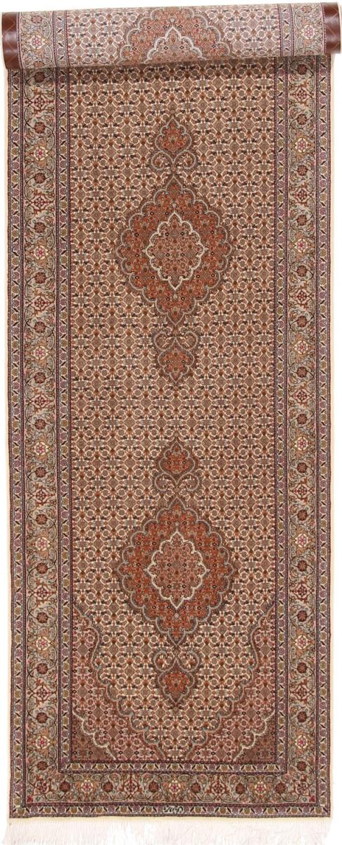 Persisk tæppe Tabriz Mahi 296x87 296x87, Persisk tæppe Knyttet i hånden