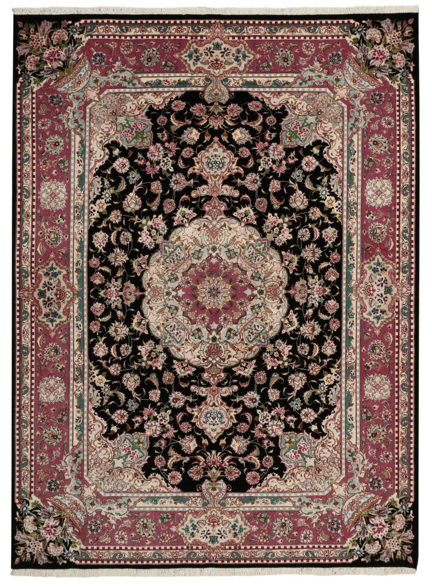  ペルシャ絨毯 タブリーズ 60Raj 絹の縦糸 202x149 202x149,  ペルシャ絨毯 手織り