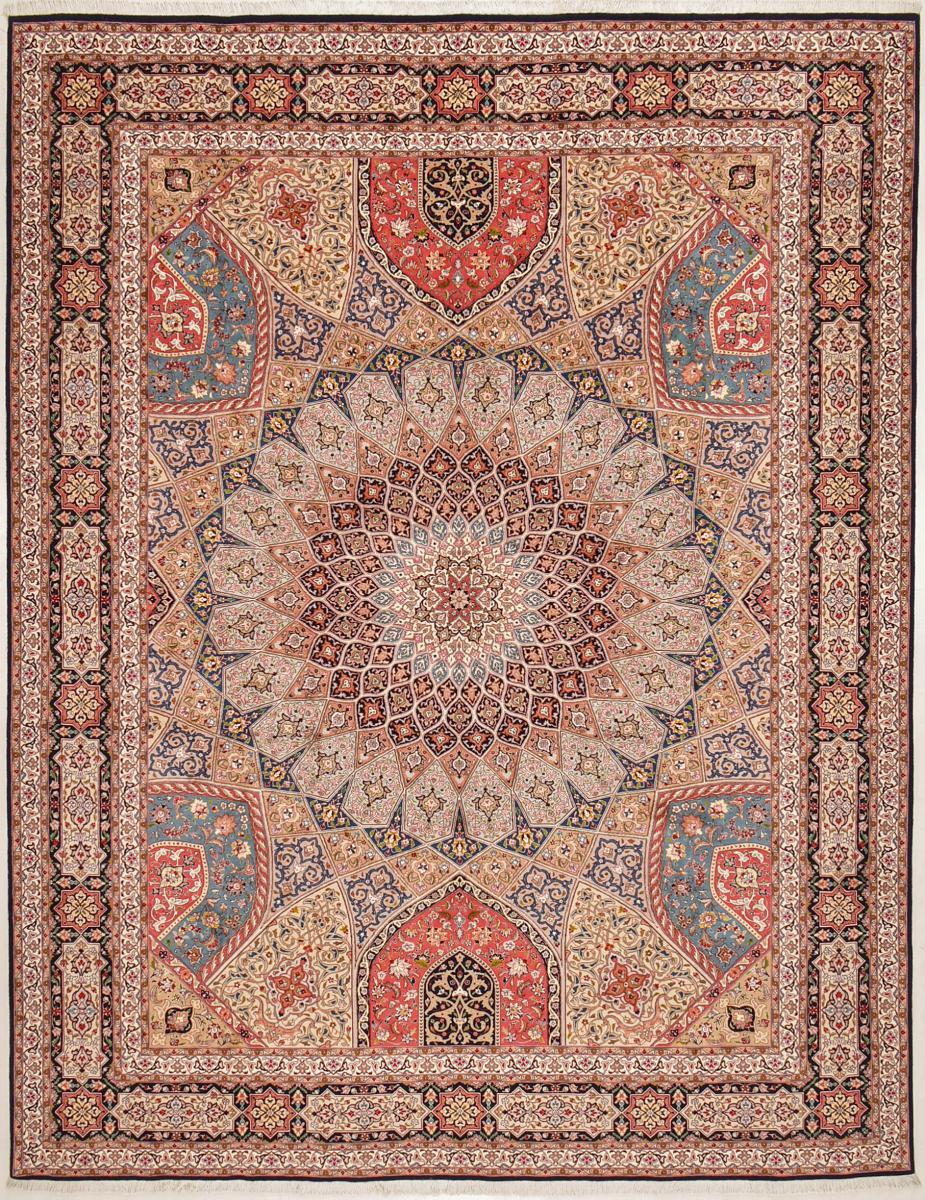 Tapete persa Tabriz 50Raj 401x299 401x299, Tapete persa Atado à mão