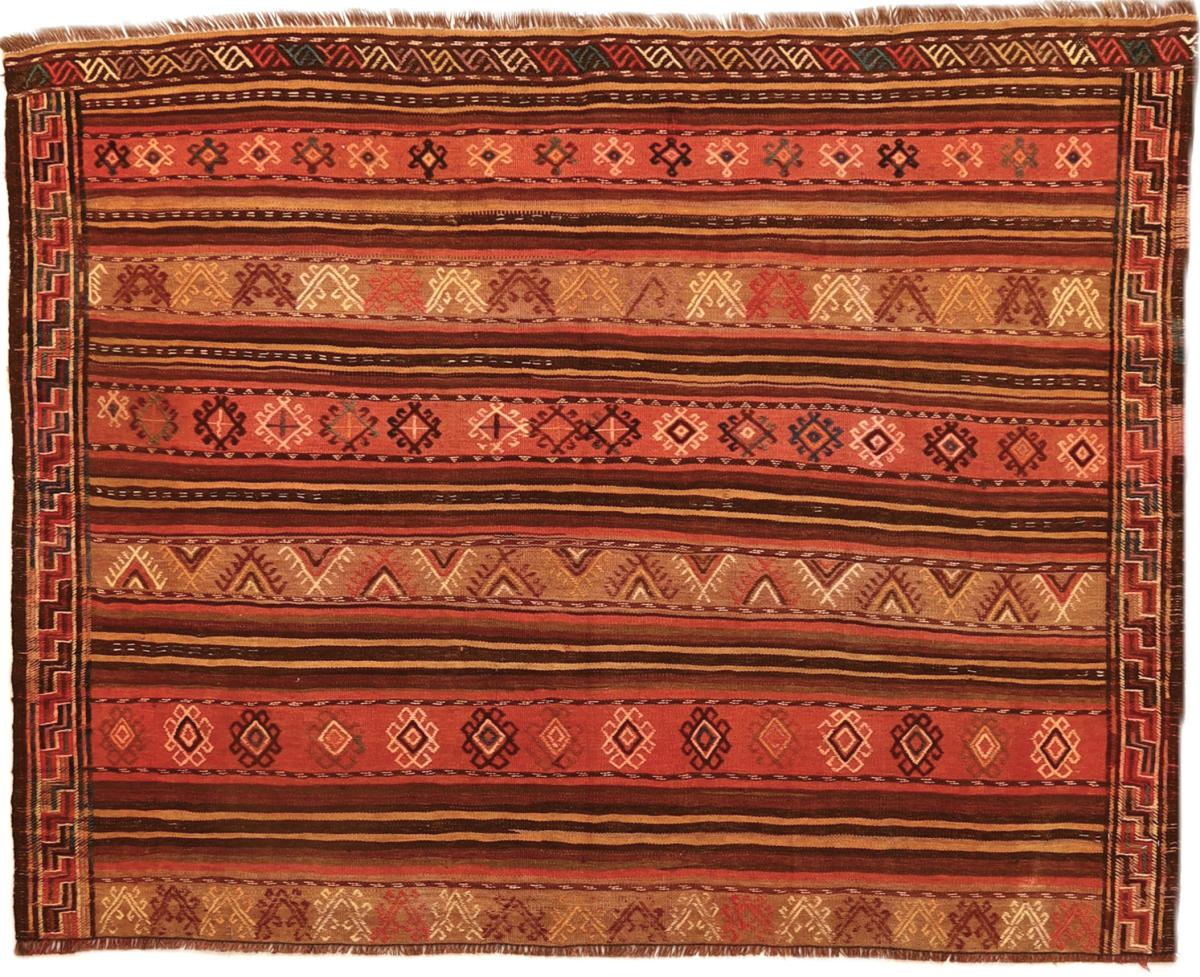 Persisk teppe Kelim Fars 163x128 163x128, Persisk teppe Handwoven 