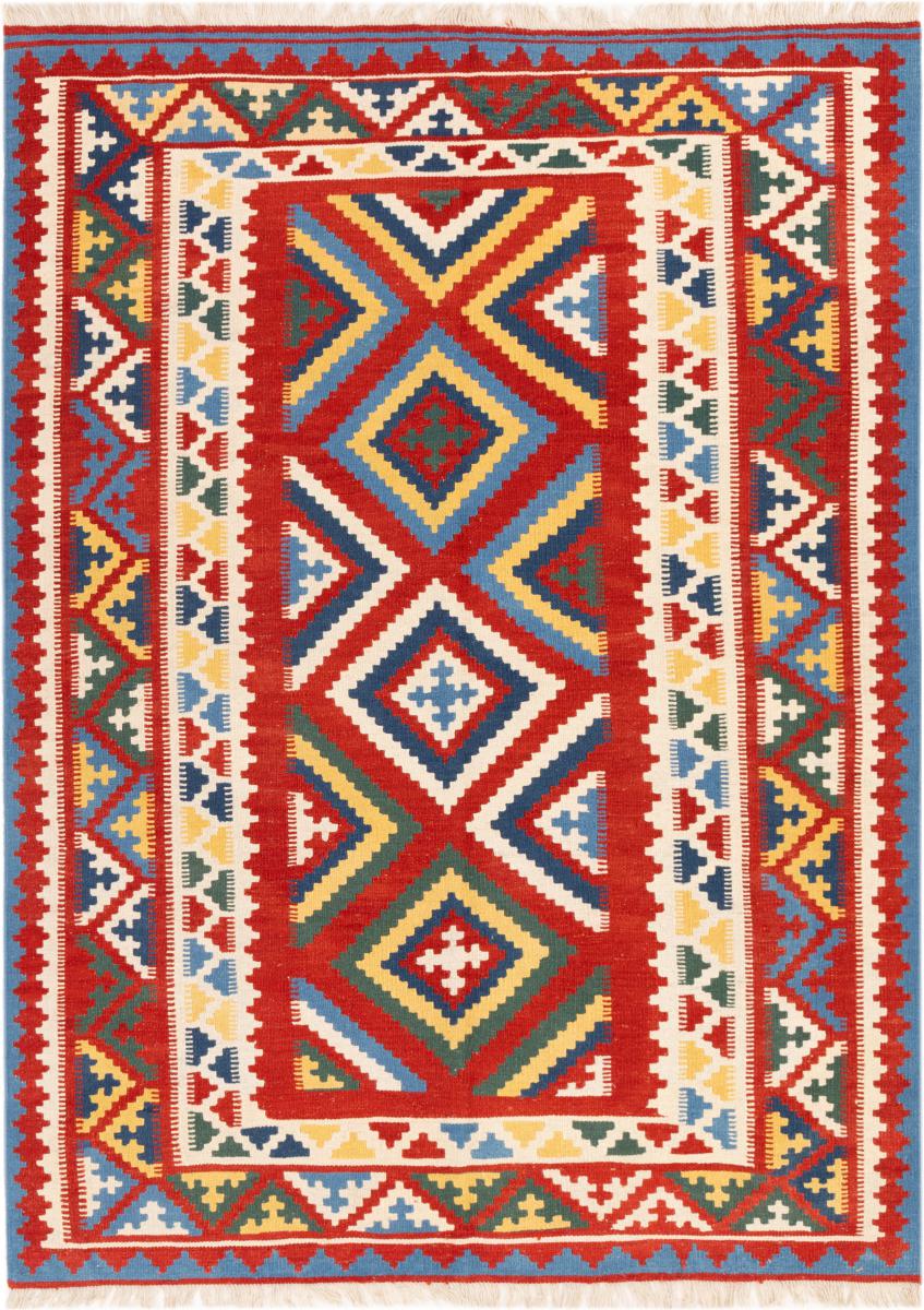 Tapis persan Kilim Fars Ghashghai 236x172 236x172, Tapis persan Tissé à la main