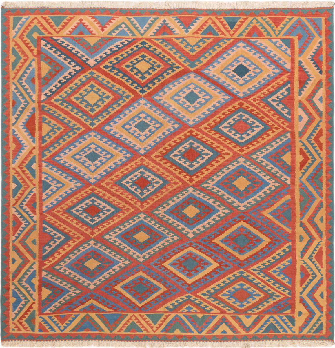 Perzisch tapijt Kilim Fars 196x195 196x195, Perzisch tapijt Handgeweven