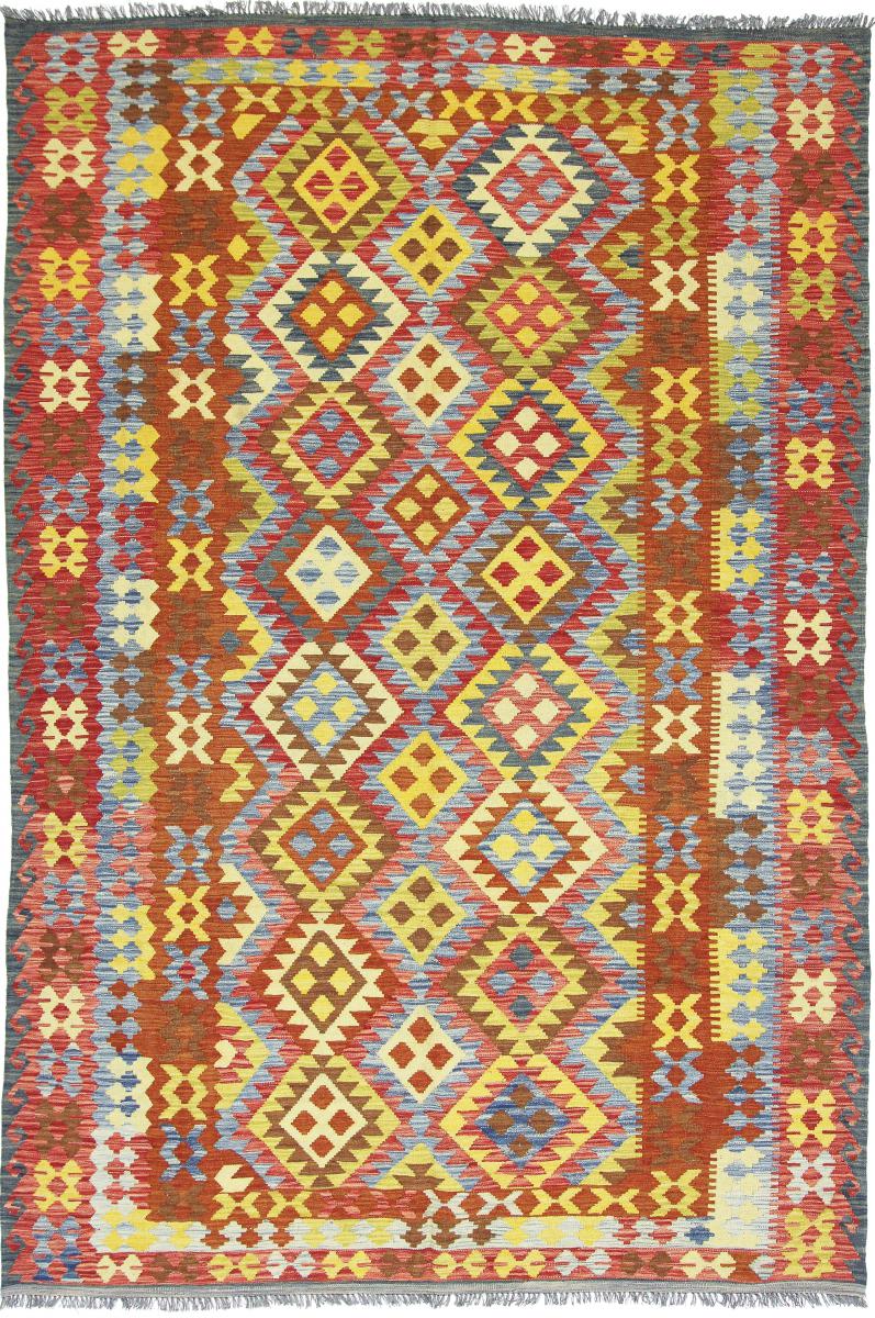 Afghansk tæppe Kelim Afghan Heritage 303x203 303x203, Persisk tæppe Håndvævet