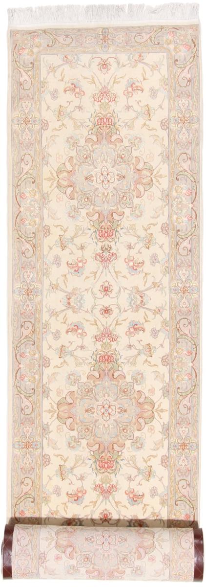 Tapis persan Tabriz 50Raj 401x79 401x79, Tapis persan Noué à la main