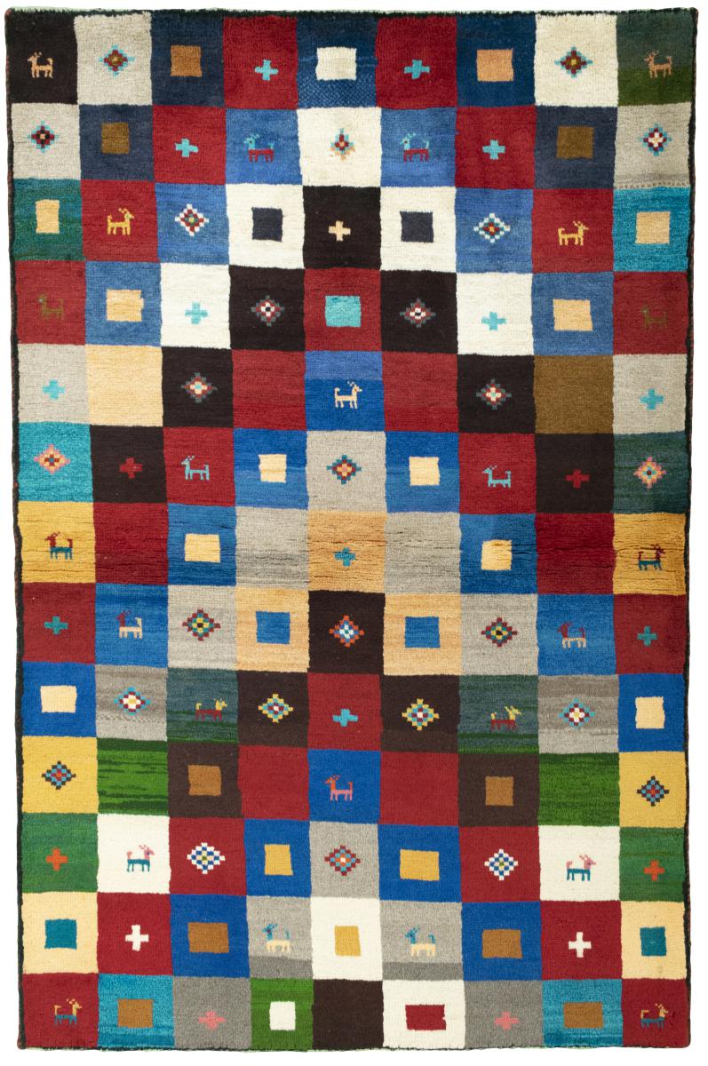 Pakistani rug Persian Gabbeh 221x142 221x142, Persian Rug Knotted by hand