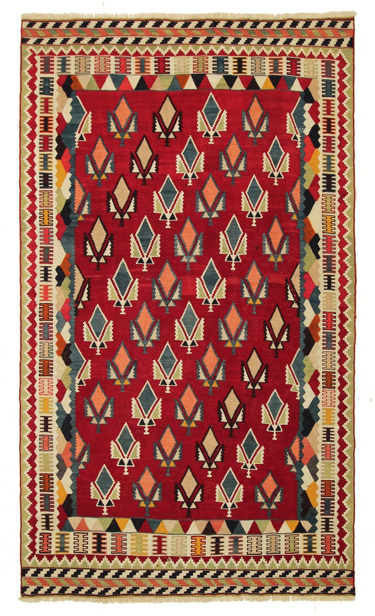 Tapete persa Kilim Fars 262x151 262x151, Tapete persa Tecido à mão