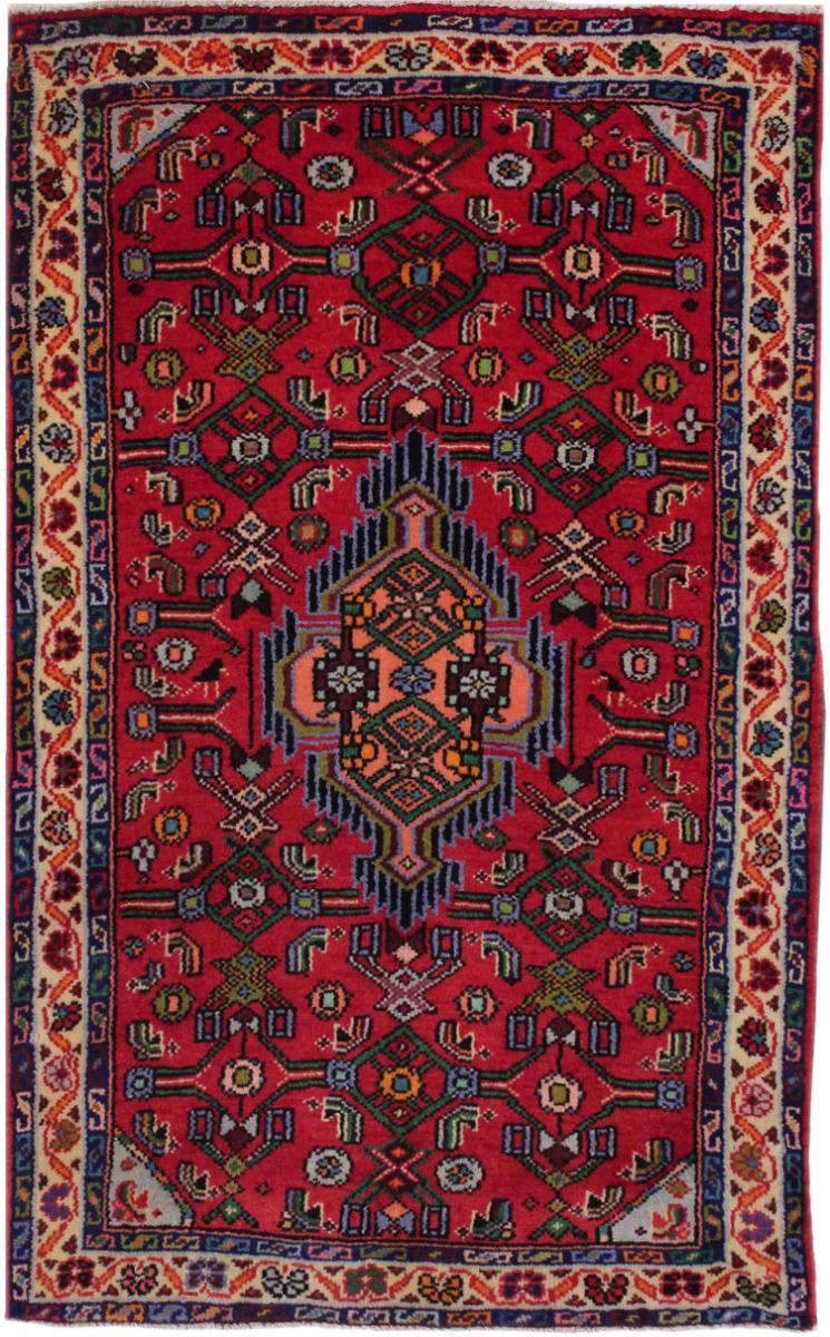 Persisk tæppe Hamadan 126x78 126x78, Persisk tæppe Knyttet i hånden