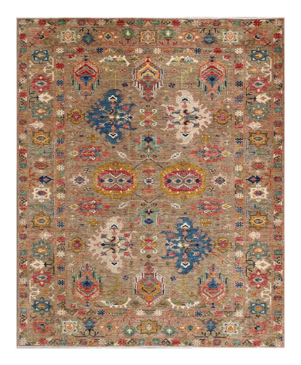 Afghansk tæppe Kazak Ghazni 302x250 302x250, Persisk tæppe Knyttet i hånden