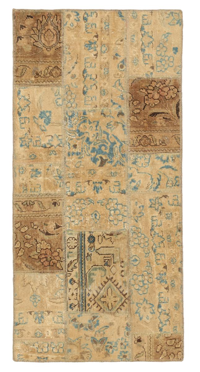 Persian Rug Patchwork 157x74 157x74, Persian Rug Knotted by hand