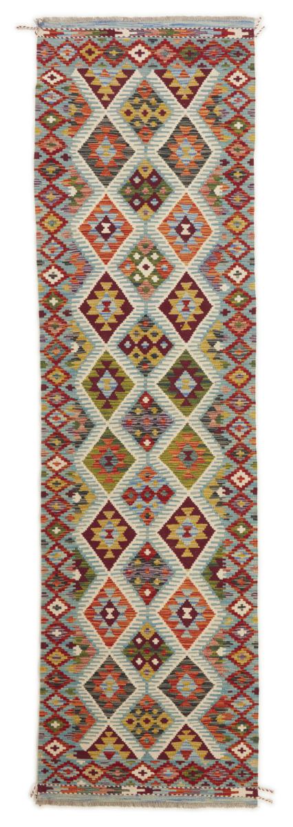 Afghansk tæppe Kelim Afghan 296x84 296x84, Persisk tæppe Håndvævet