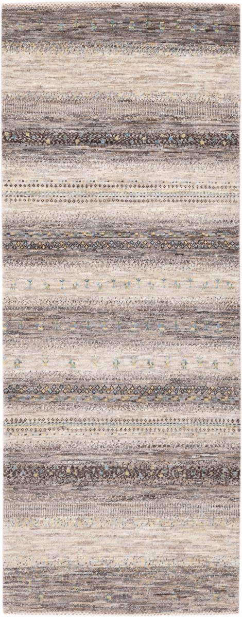 Tapis persan Persan Gabbeh Loribaft Tabiibaft 198x77 198x77, Tapis persan Noué à la main