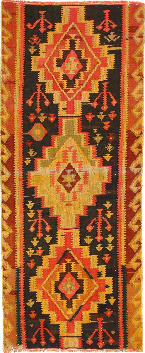 Tapete persa Kilim Fars Azerbaijan Antigo 315x128 315x128, Tapete persa Tecido à mão