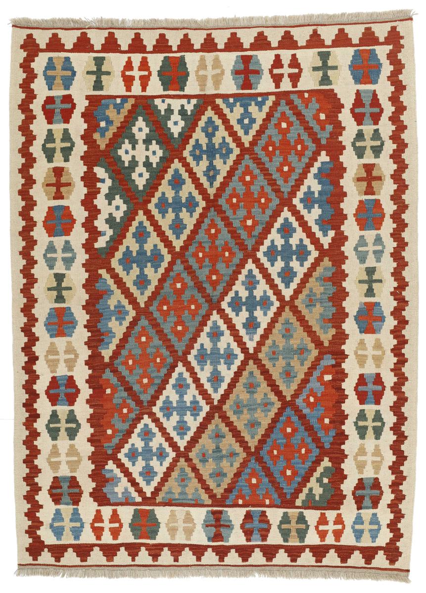 Tapete persa Kilim Fars 210x156 210x156, Tapete persa Tecido à mão