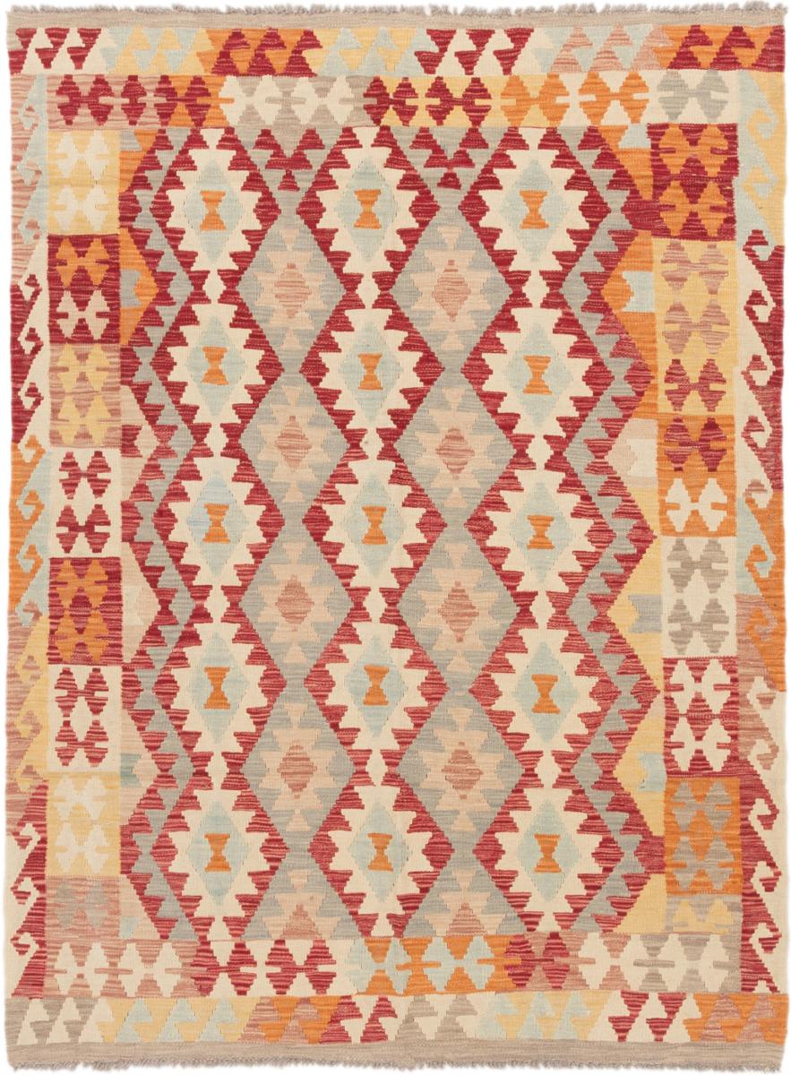 Tapete afegão Kilim Afegão 196x151 196x151, Tapete persa Tecido à mão