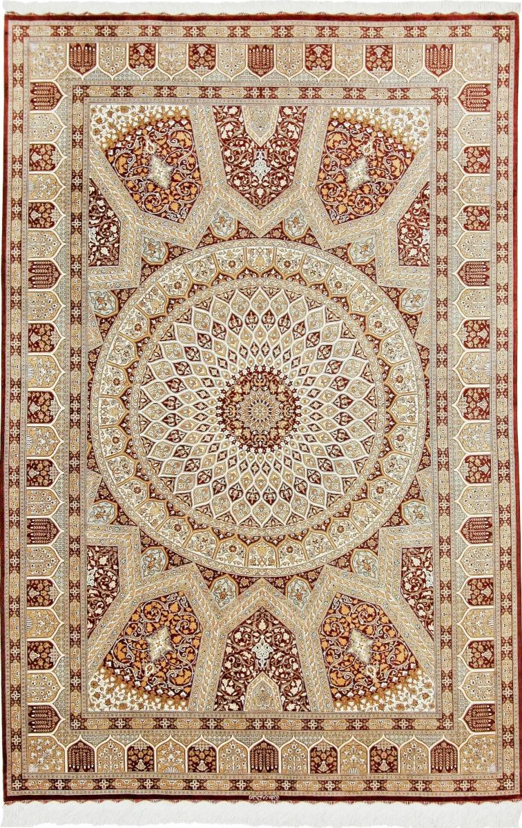 Persian Rug Qum Silk 300x199 300x199, Persian Rug Knotted by hand