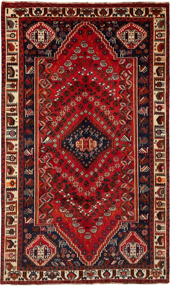 Tapis persan Shiraz 278x166 278x166, Tapis persan Noué à la main