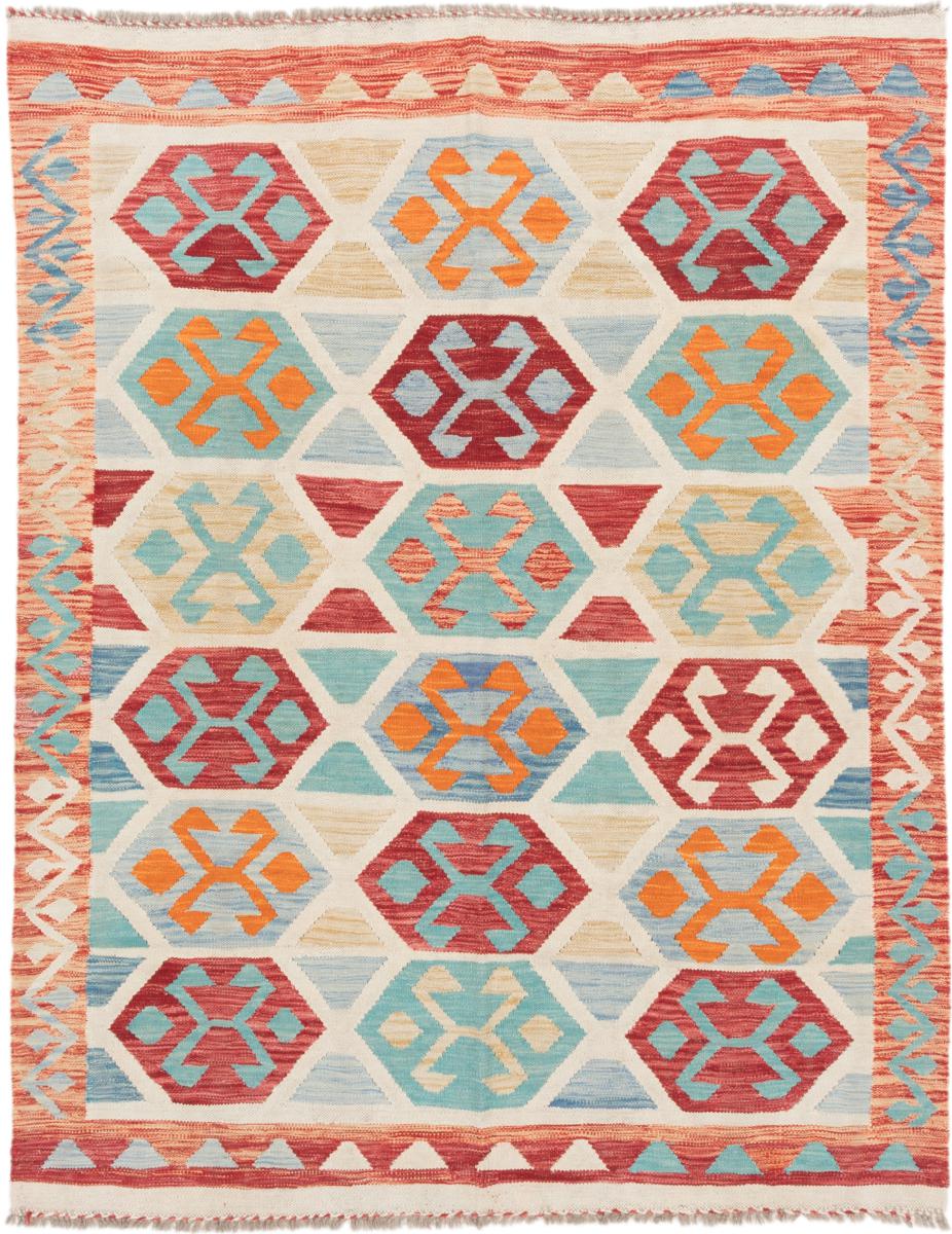 Tapete afegão Kilim Afegão 196x155 196x155, Tapete persa Tecido à mão