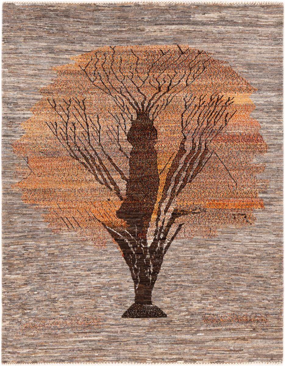 Persian Rug Persian Gabbeh Loribaft Nowbaft 6'1"x4'8" 6'1"x4'8", Persian Rug Knotted by hand