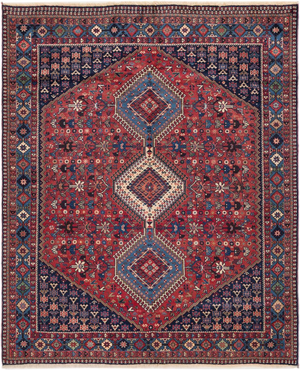 Persisk teppe Yalameh 185x152 185x152, Persisk teppe Knyttet for hånd