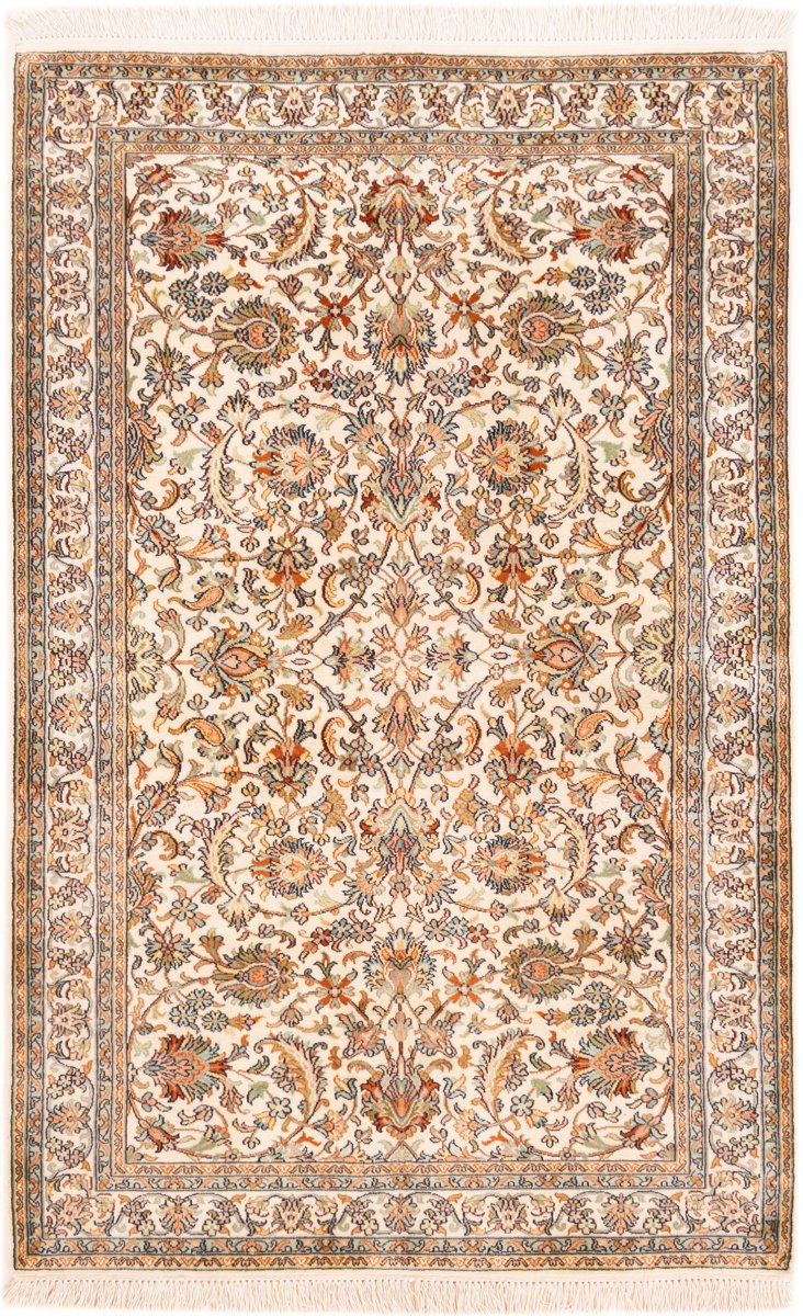 Covor indian Kashmir Mătase 155x100 155x100, Covor persan Înnodat manual