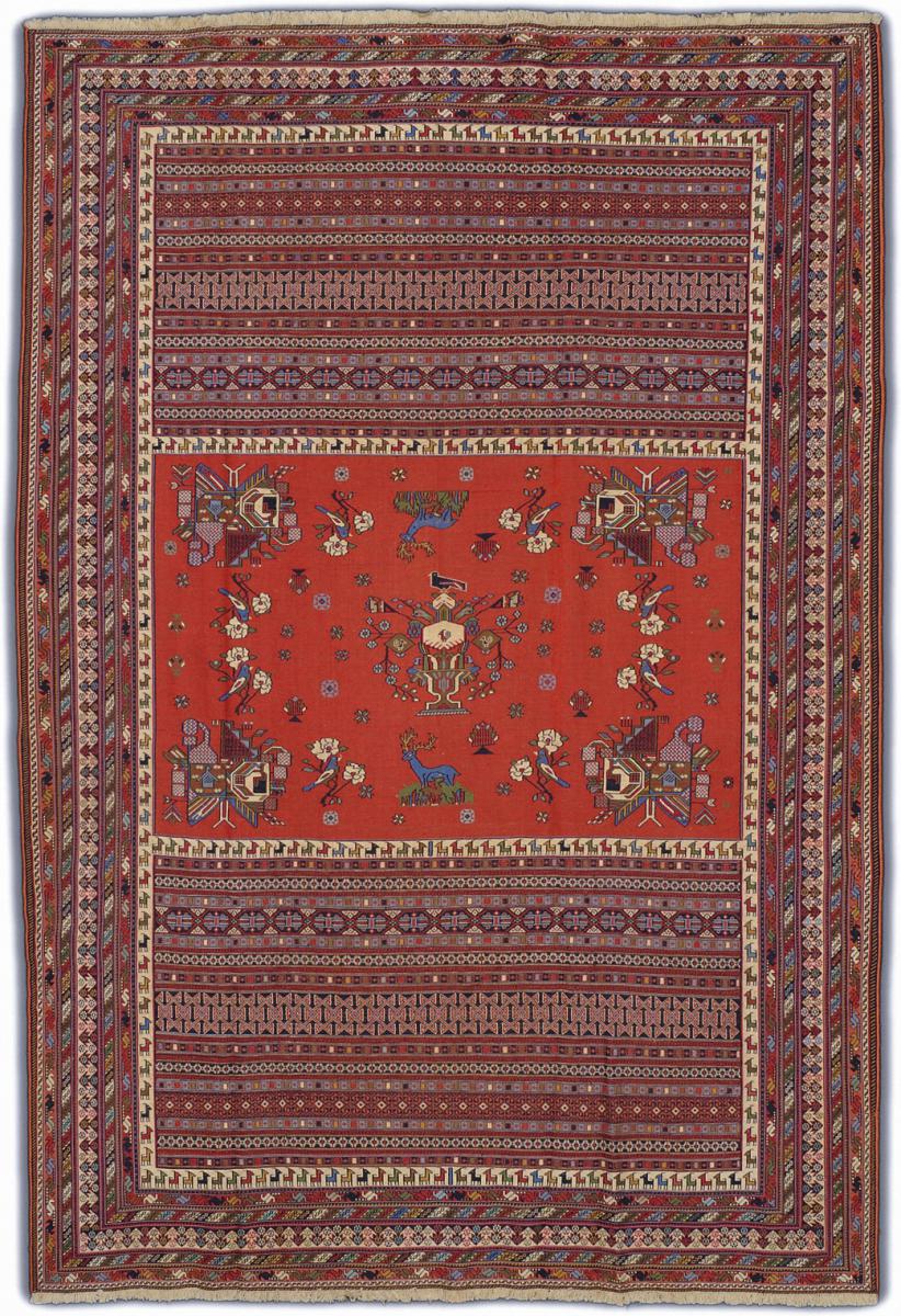 Persialainen matto Kelim Fars Sirjan 287x191 287x191, Persialainen matto kudottu