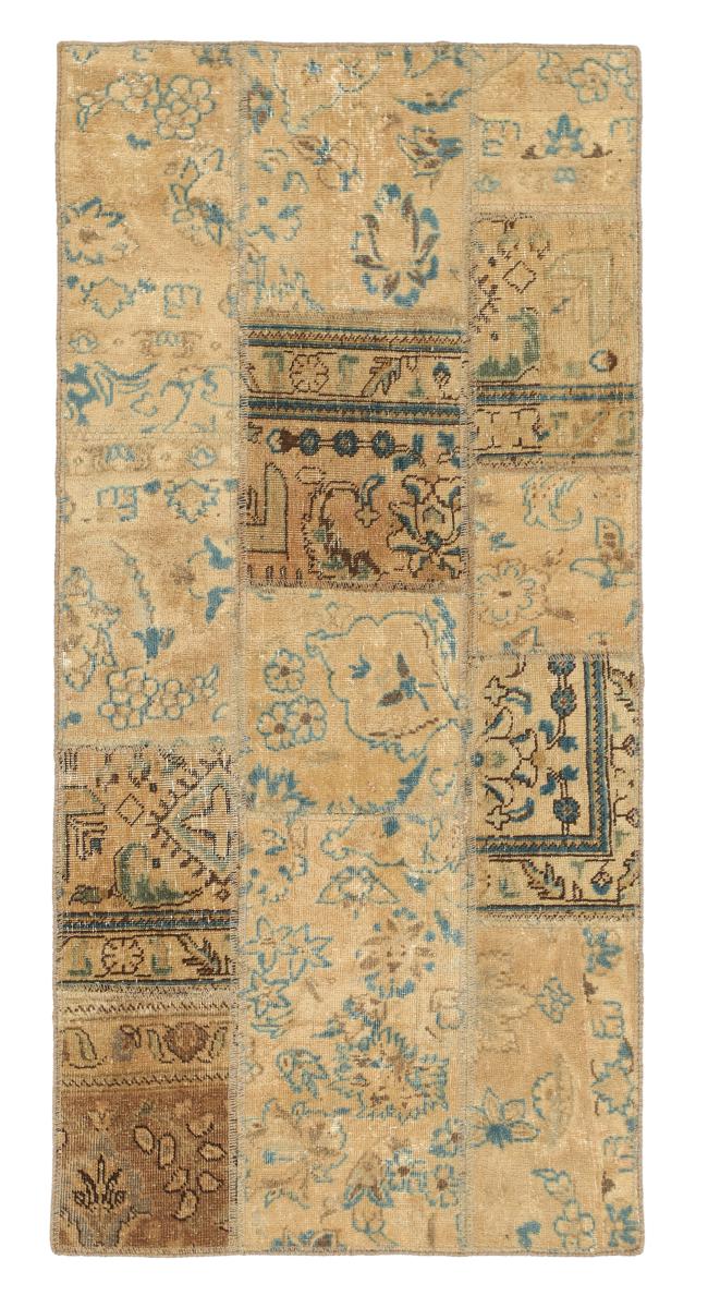 Persian Rug Patchwork 154x73 154x73, Persian Rug Knotted by hand