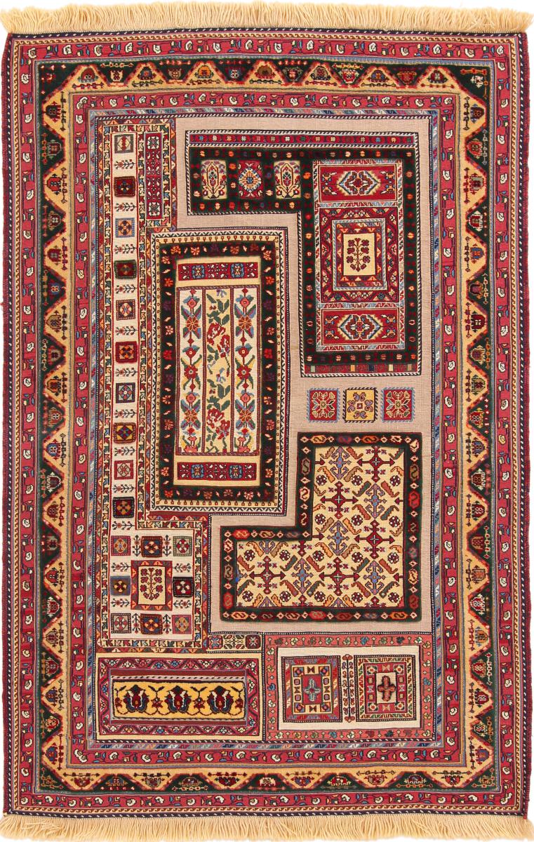 Tapete persa Kilim Soozani Nimbaft 154x100 154x100, Tapete persa Tecido à mão