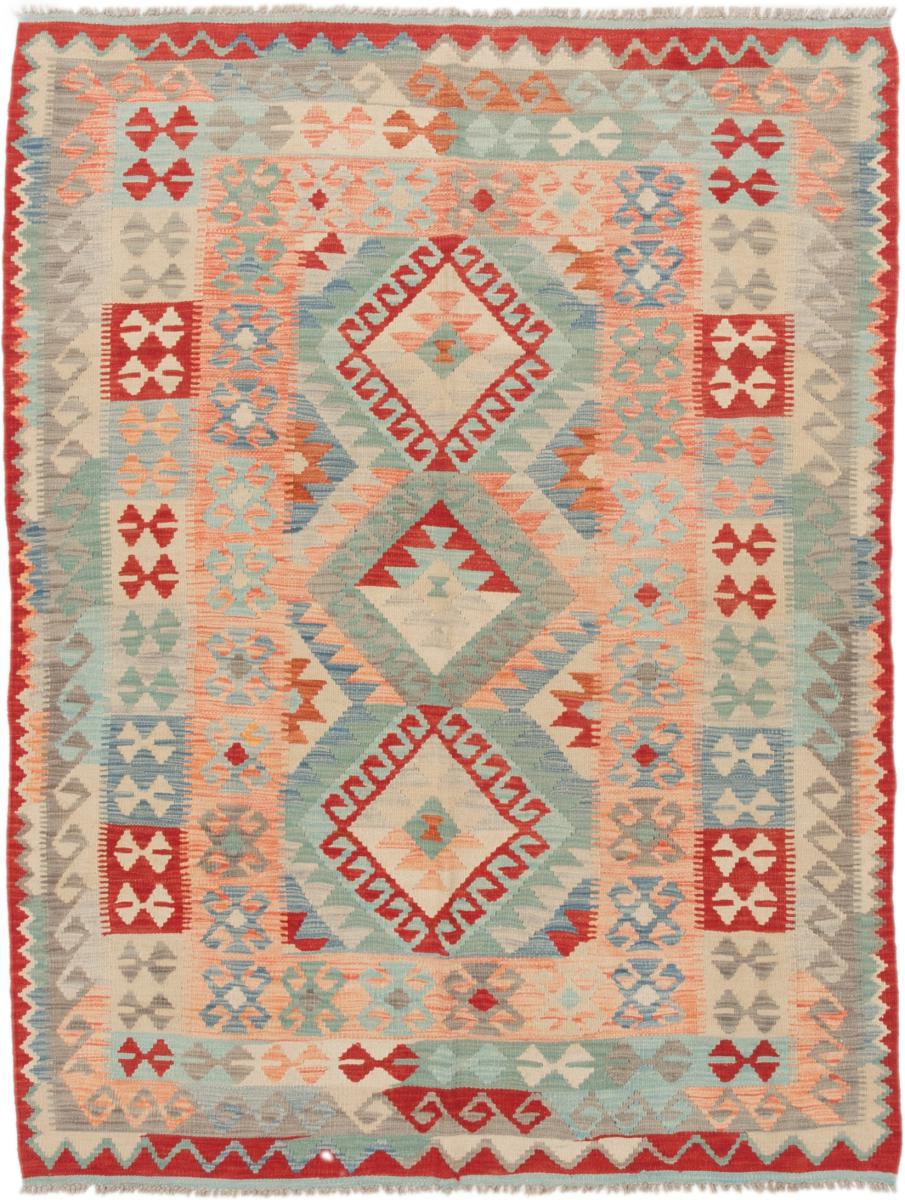 Tapete afegão Kilim Afegão 193x149 193x149, Tapete persa Tecido à mão