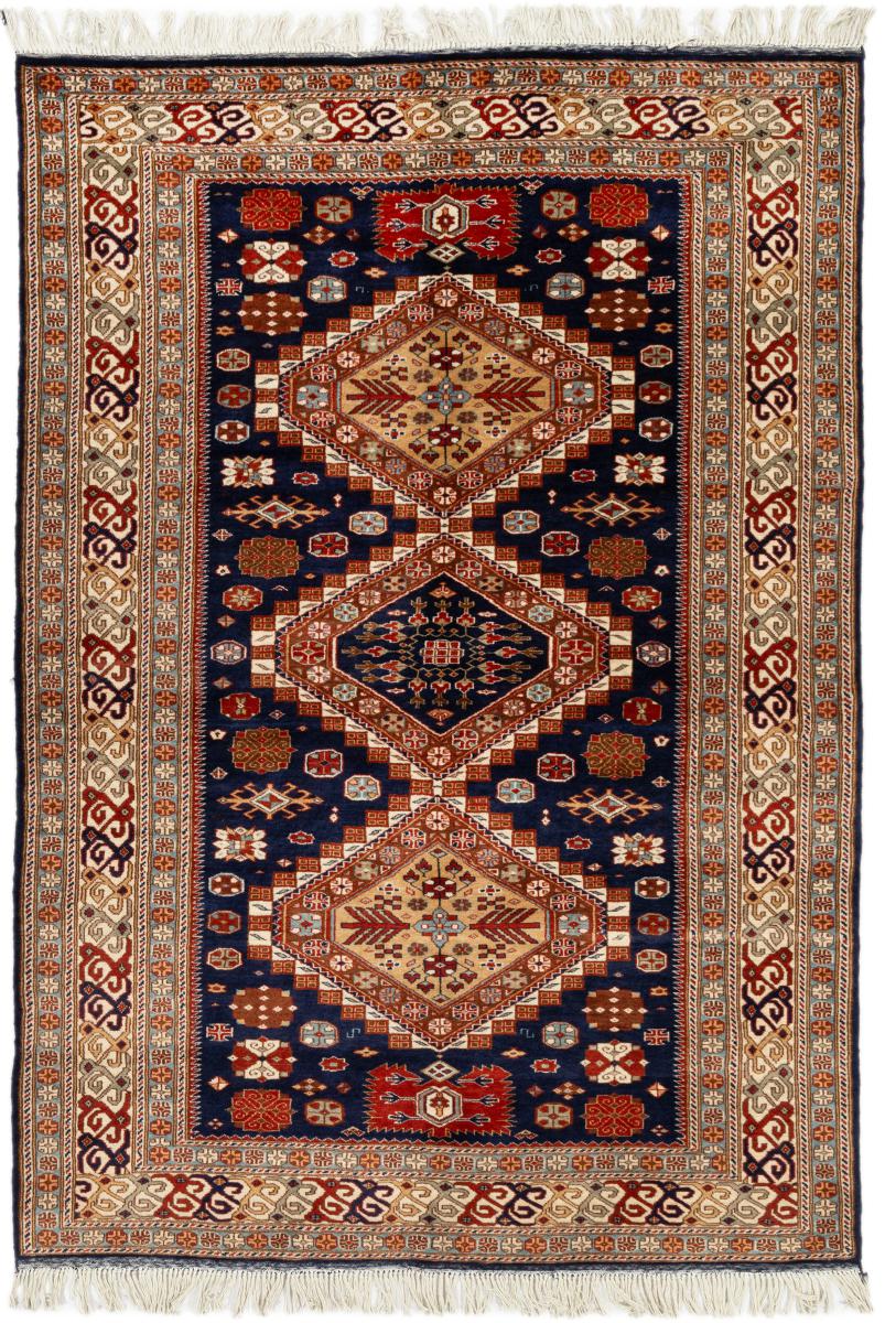 Tapete paquistanês Kazak 126x185 126x185, Tapete persa Atado à mão