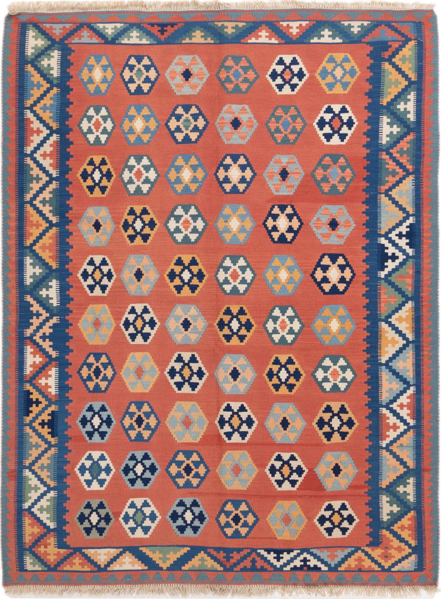 Persisk teppe Kelim Fars 198x150 198x150, Persisk teppe Handwoven 