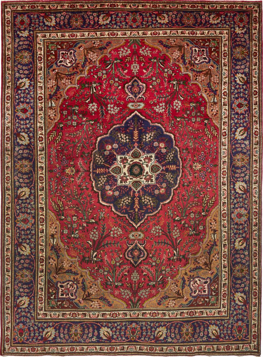 Tapete persa Tabriz 341x251 341x251, Tapete persa Atado à mão